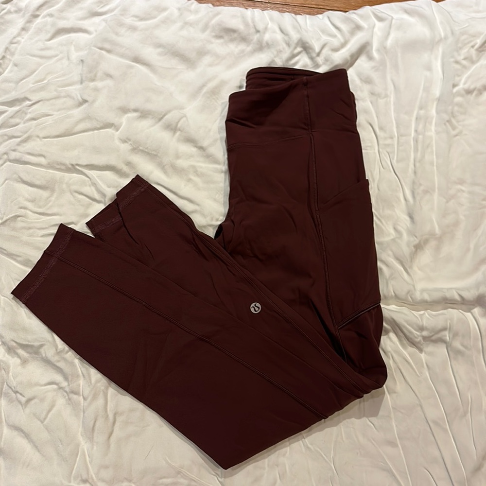 Lululemon burgundy leggings